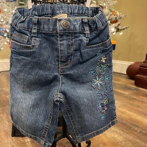 Arizona Jean Company Blue Embellished Kids Shorts
